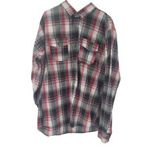 SWISS CROSS Button Down Long Sleeve Plaid Shirt Men's Size Extra Large XL